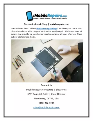 electronics repair shop imobilerepairs com