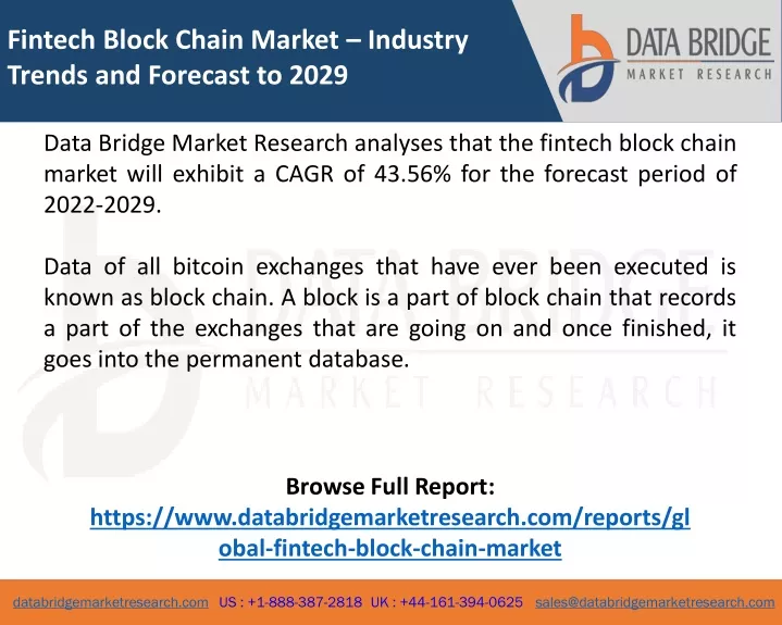 fintech block chain market industry trends