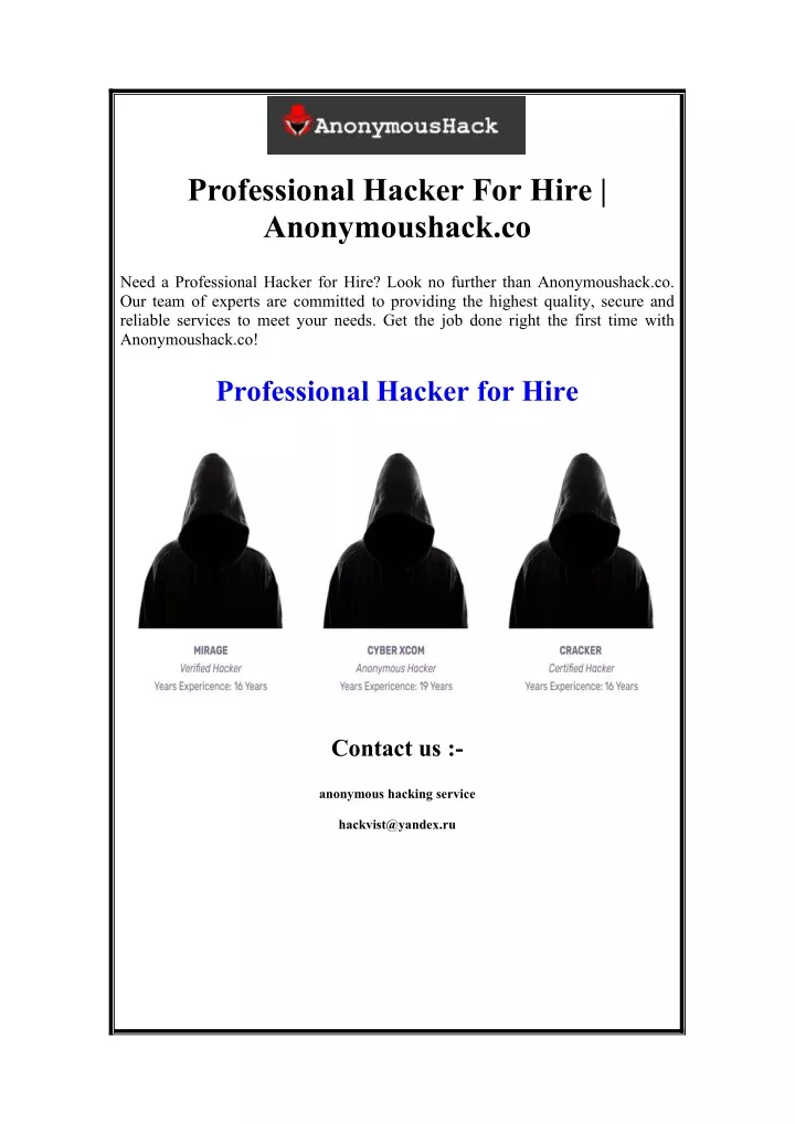 professional hacker for hire anonymoushack co