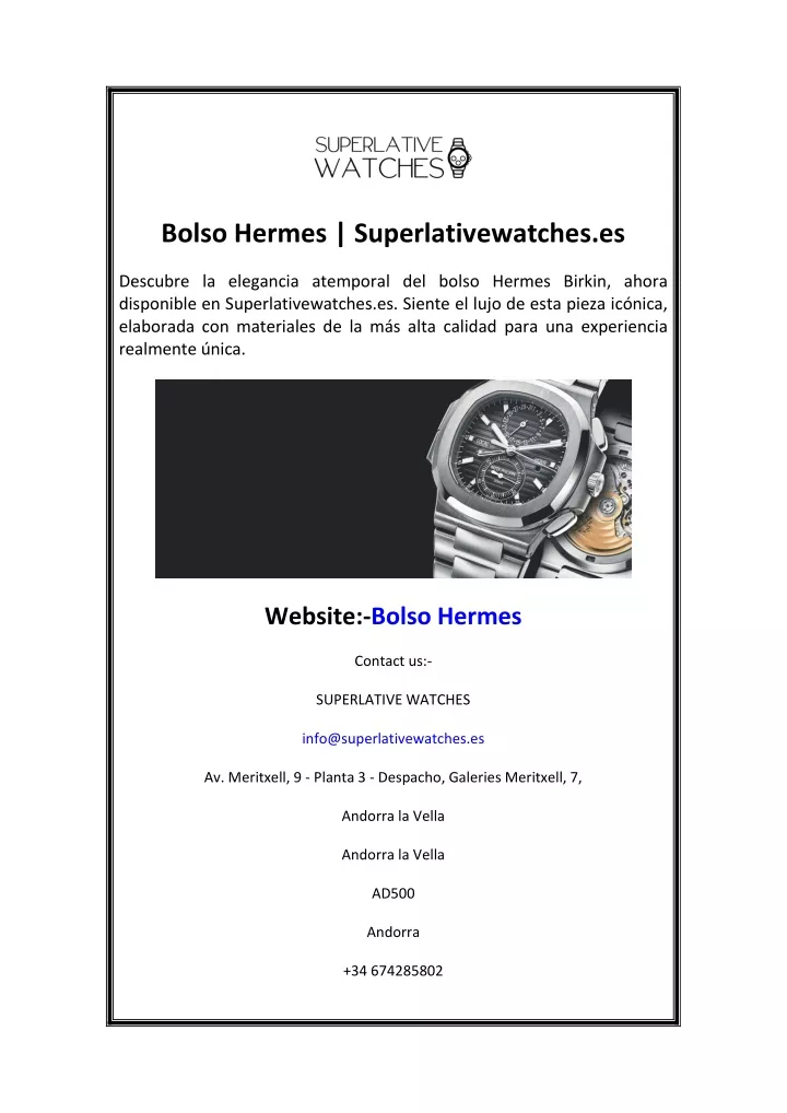 bolso hermes superlativewatches es