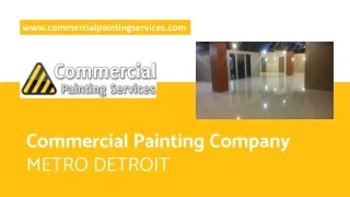 Commercial Painting Company Metro Detroit