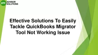 effective solutions to easily tackle quickbooks
