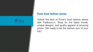 Pune Local Fashion Stores Fadfocus.in