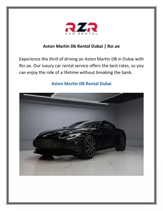 aston martin db rental dubai rzr ae experience
