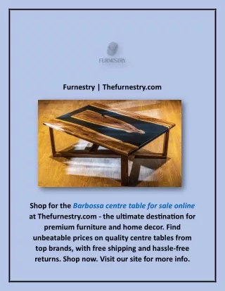 Barbossa Centre Table for Sale Online | Thefurnestry.com