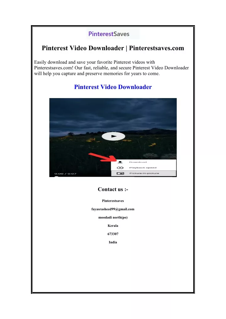 pinterest video downloader pinterestsaves com