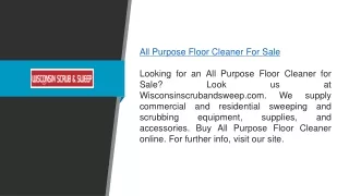 all purpose floor cleaner for sale looking
