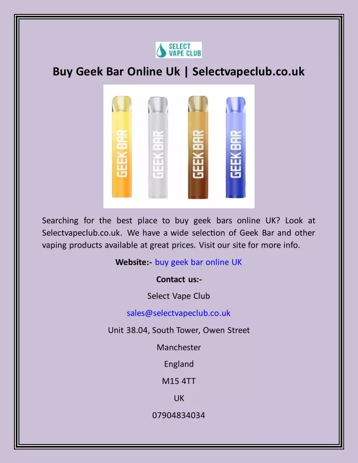 buy geek bar online uk selectvapeclub co uk