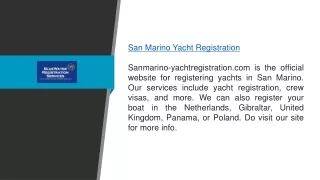 San Marino Yacht Registration  Sanmarino-yachtregistration.com