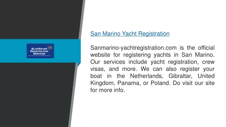 san marino yacht registration sanmarino