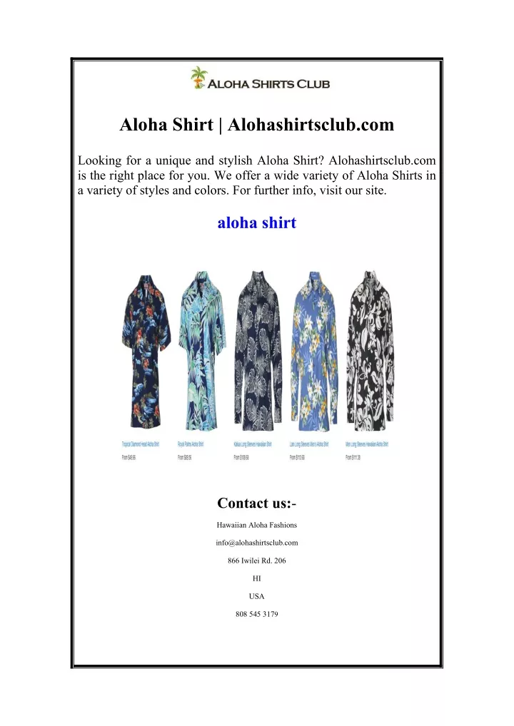 aloha shirt alohashirtsclub com