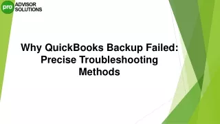 why quickbooks backup failed precise
