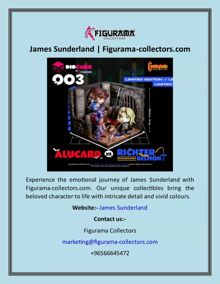james sunderland figurama collectors com