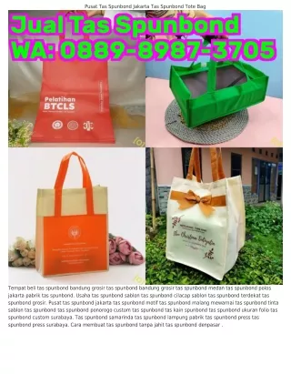 pusat tas spunbond jakarta tas spunbond tote bag