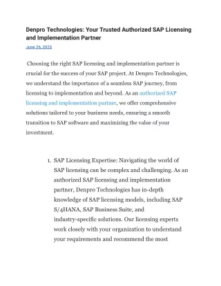 Denpro Technologies_ Your Trusted Authorized SAP Licensing and Implementation Partner (1)