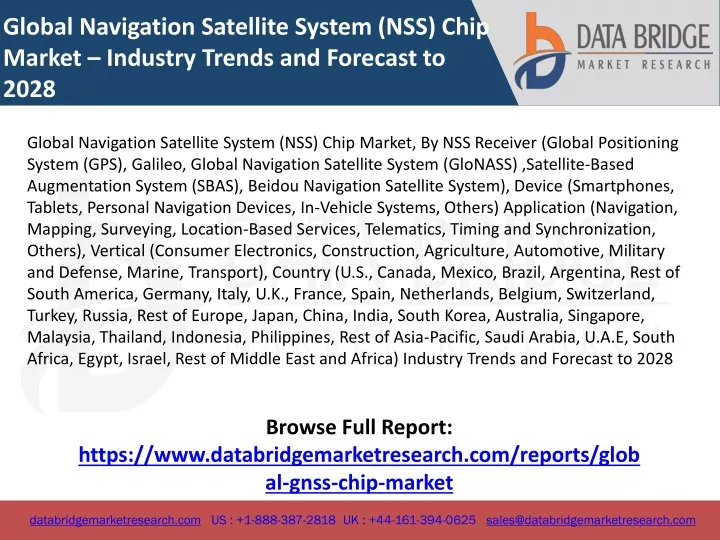 global navigation satellite system nss chip