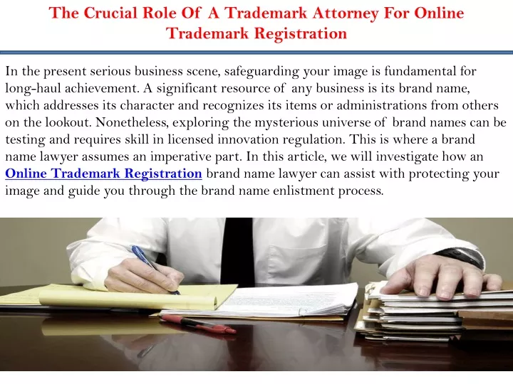 the crucial role of a trademark attorney