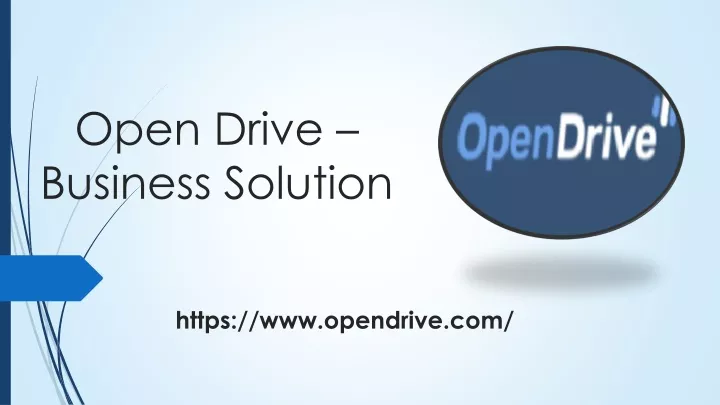 open drive business solution