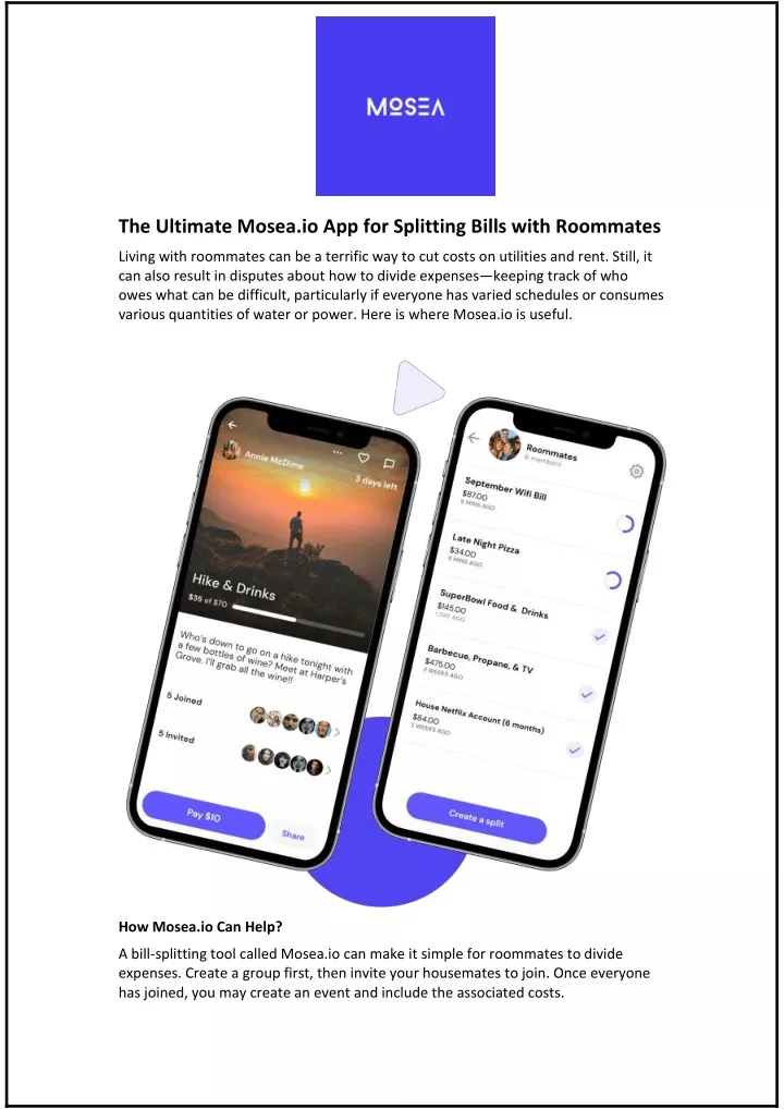 the ultimate mosea io app for splitting bills