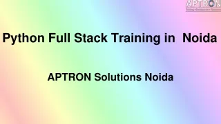 python full stack training in noida