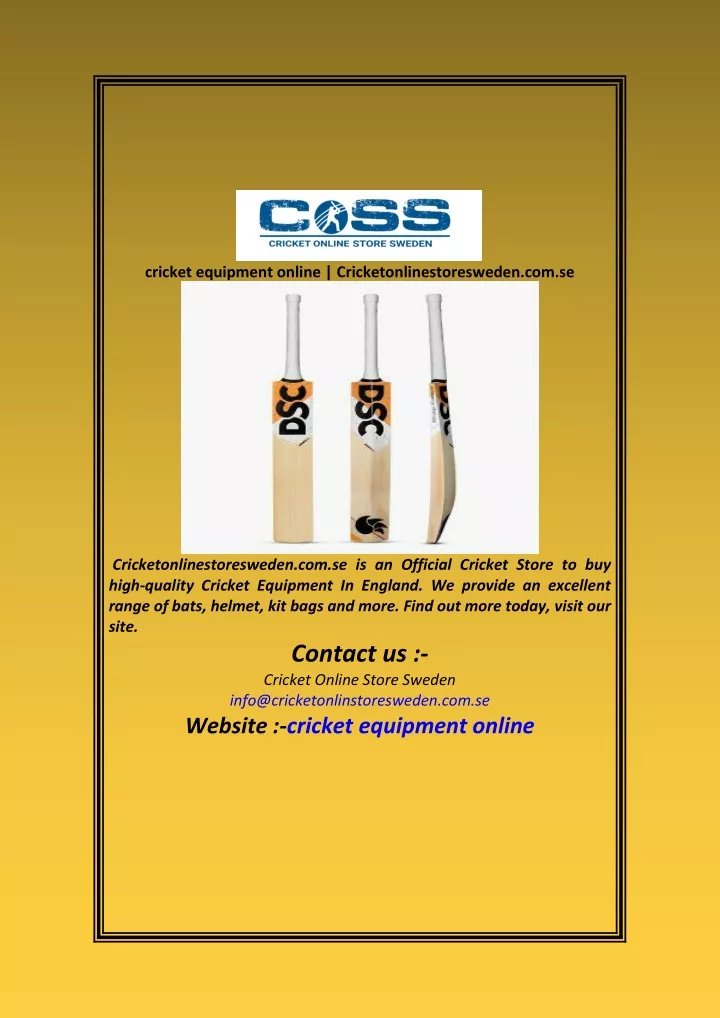 cricket equipment online cricketonlinestoresweden