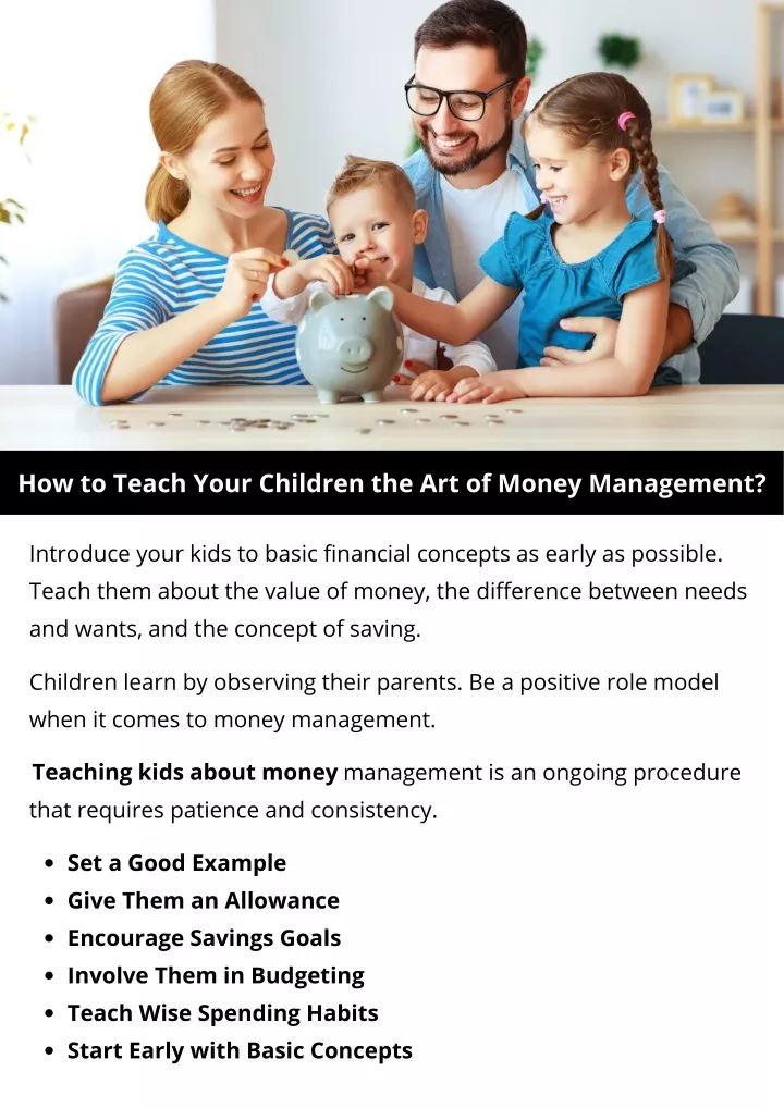 how to teach your children the art of money