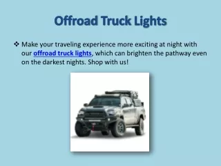 Offroad Truck Lights