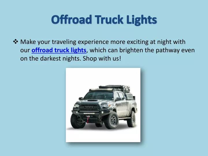 offroad truck lights