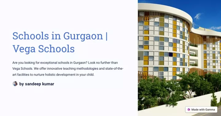 schools in gurgaon vega schools