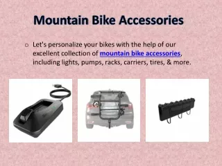 Mountain Bike Accessories