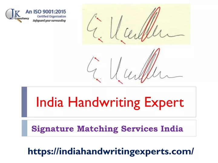 signature matching services india