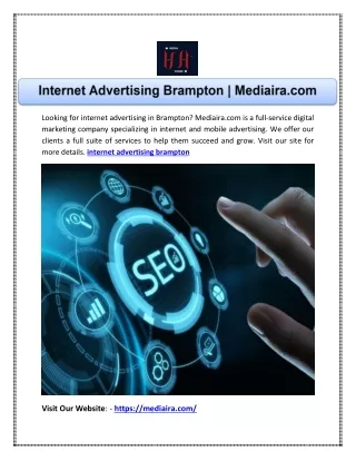 Internet Advertising Brampton | Mediaira.com