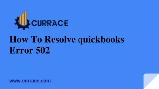 How To Resolve quickbooks Error 502 (2)