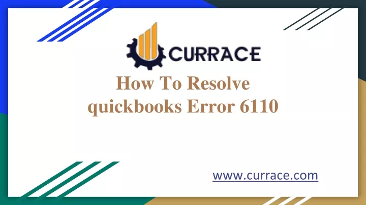 how to resolve quickbooks error 6110