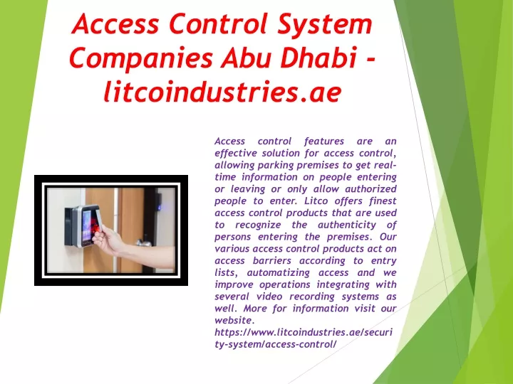 access control system companies abu dhabi litcoindustries ae