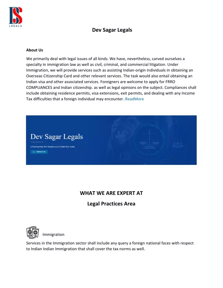 dev sagar legals