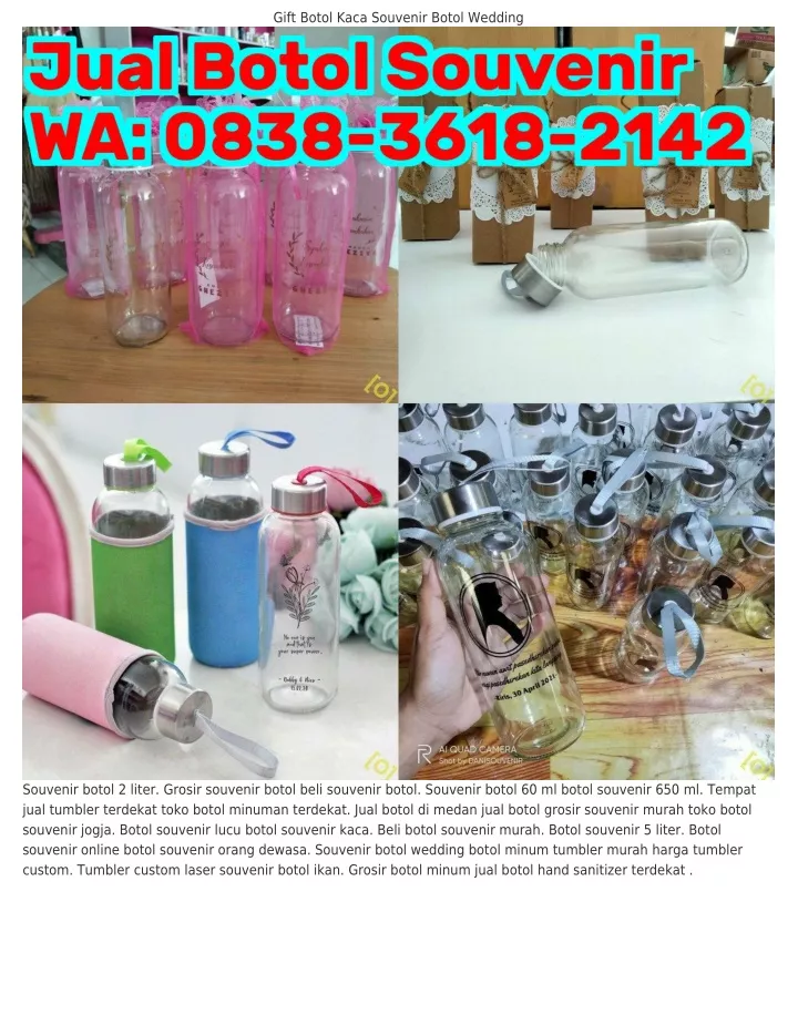 gift botol kaca souvenir botol wedding