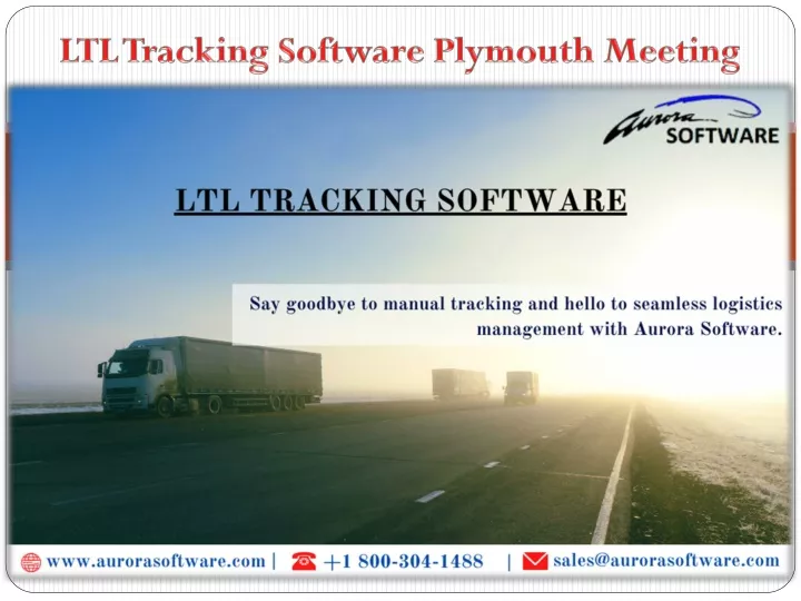 ltl tracking software plymouth meeting
