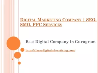 Digital Marketing Company in Gurugram | SEO, SMO, PPC Services