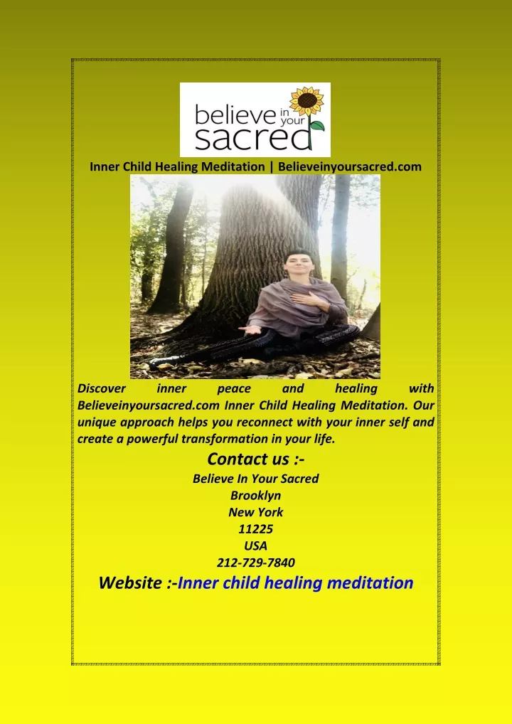 inner child healing meditation