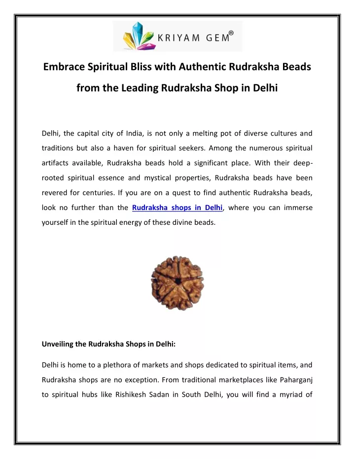 embrace spiritual bliss with authentic rudraksha