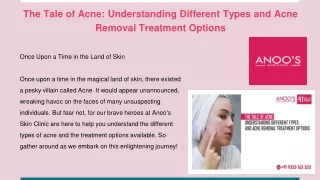 the tale of acne understanding different types and acne removal treatment options