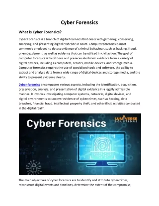 cyber forensics