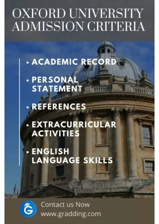 The Oxford University Admission Process