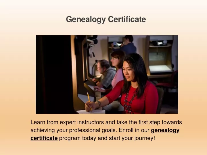 genealogy certificate