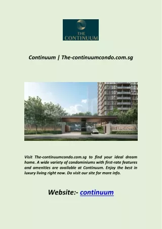 continuum the continuumcondo com sg