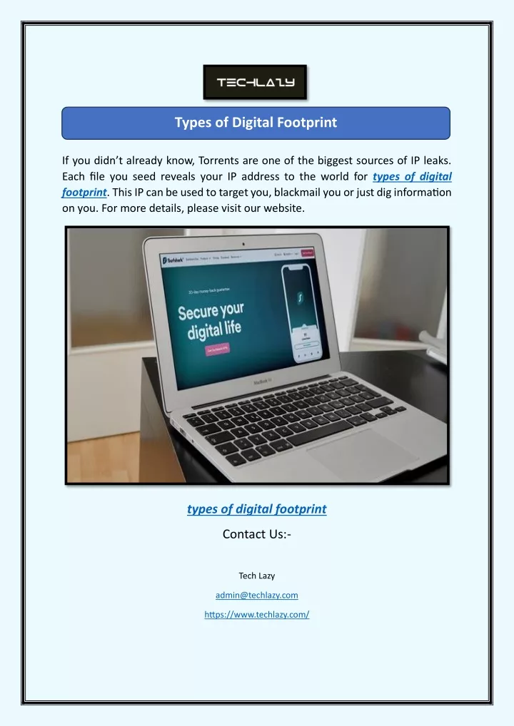 types of digital footprint