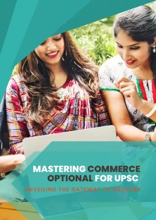 Mastering Commerce Optional for UPSC Unveiling the Gateway to Success