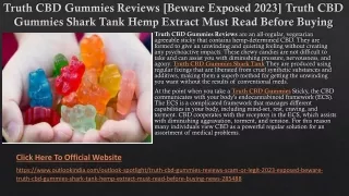 Truth CBD Gummies Reviews [Beware Exposed 2023]