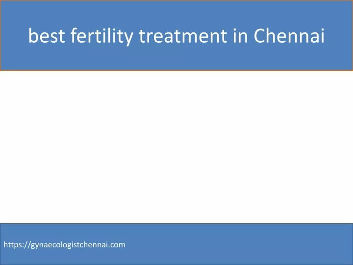 best fertility treatment in chennai